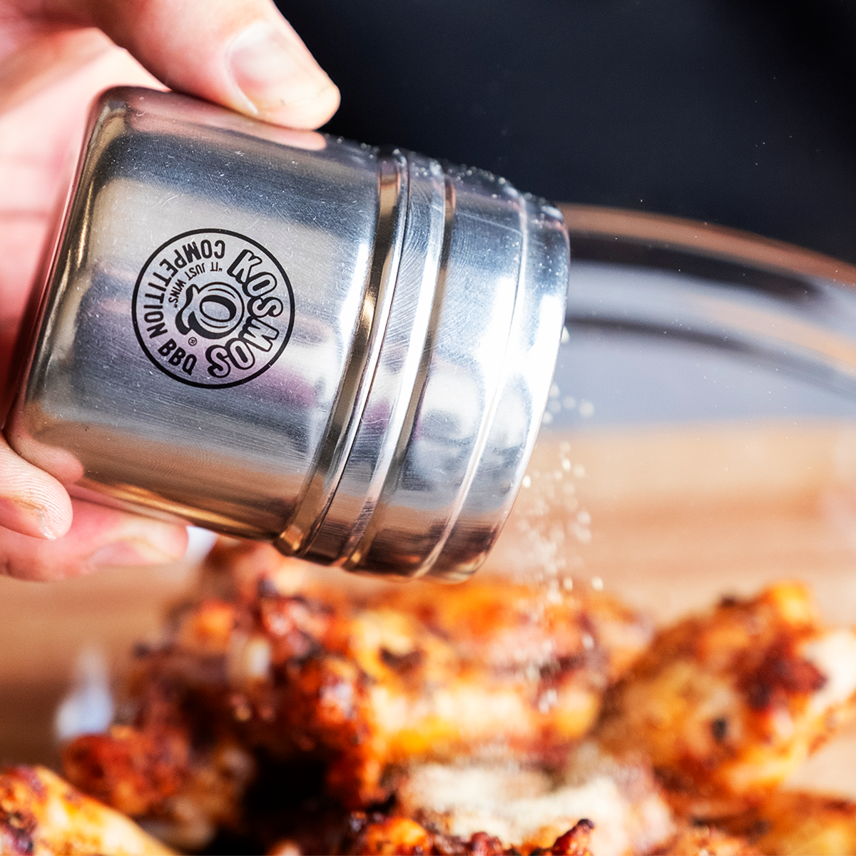 vendor-unknown BBQ Accessories Stainless Steel Wing Dust Shaker
