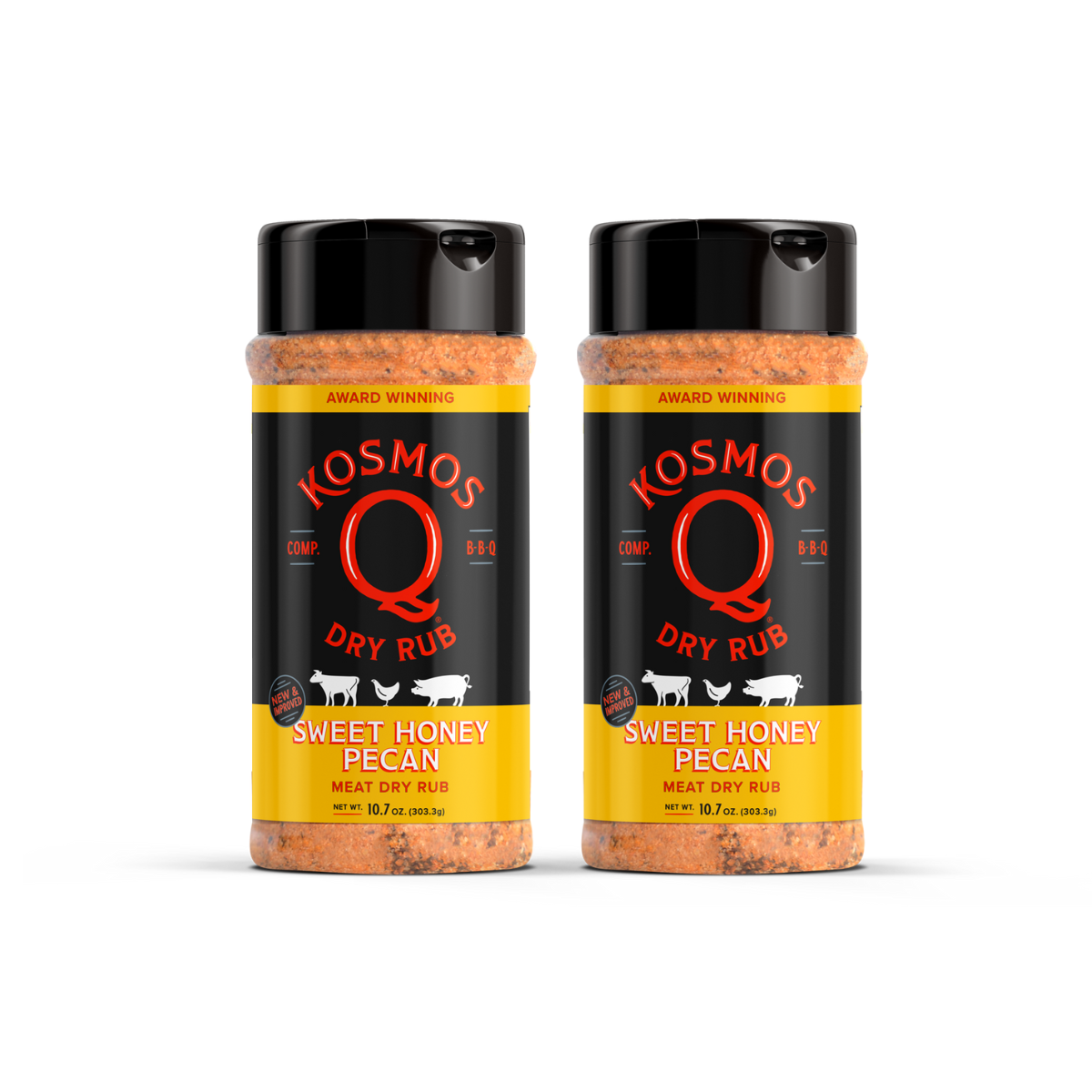 Kosmo's Q Barbecue Rubs 2 Pack Sweet Honey Pecan Rub