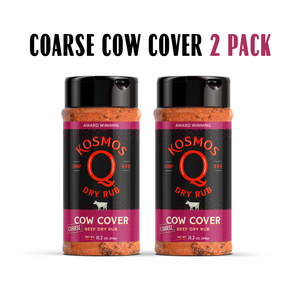 Kosmo's Q Barbecue Rubs 2 Shaker Combo COARSE Cow Cover Rub