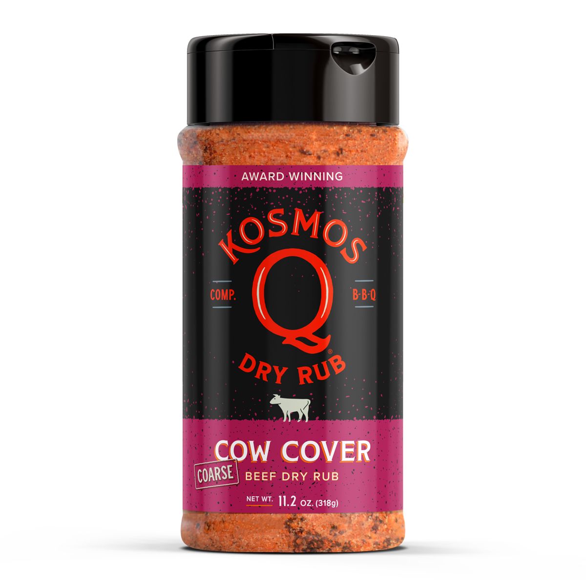 Kosmo's Q Barbecue Rubs Cow Cover COARSE Rub