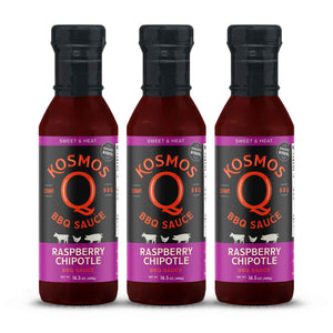 Kosmo's Q BBQ Sauce Single Bottle Raspberry Chipotle BBQ Sauce