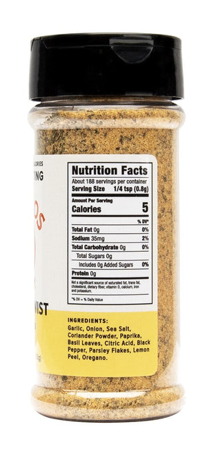 Kosmo's Q Clean Eating Seasonings Lemon Twist - Paleo &amp; Keto Clean Eating Seasoning