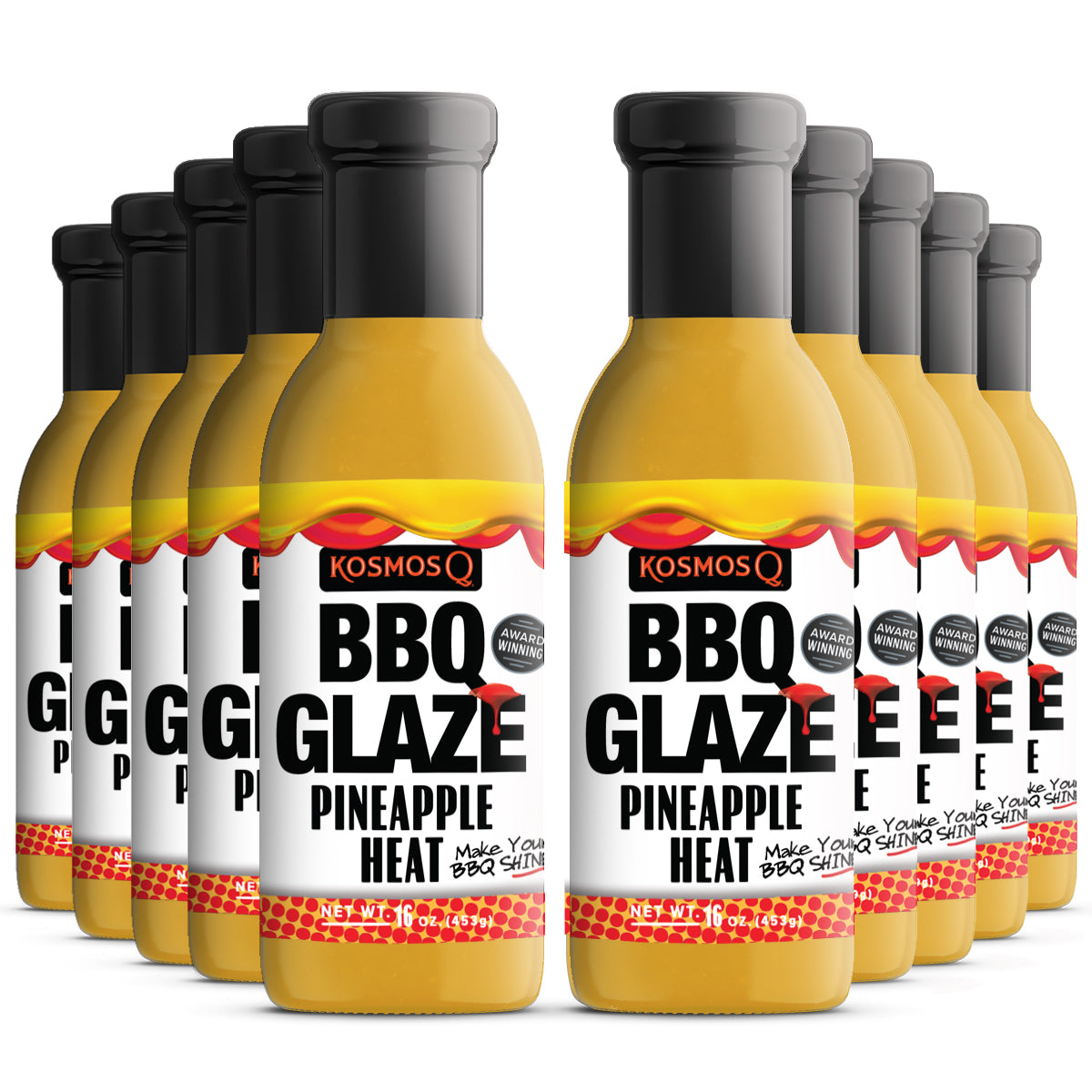 Kosmo's Q Rib Glaze™ 12 Pack Pineapple Heat BBQ Glaze™