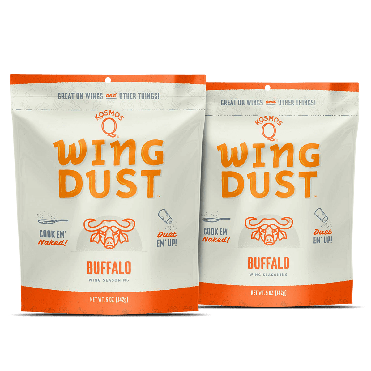 Kosmo's Q Wing Dust™ Two Bags Buffalo Wing Seasoning