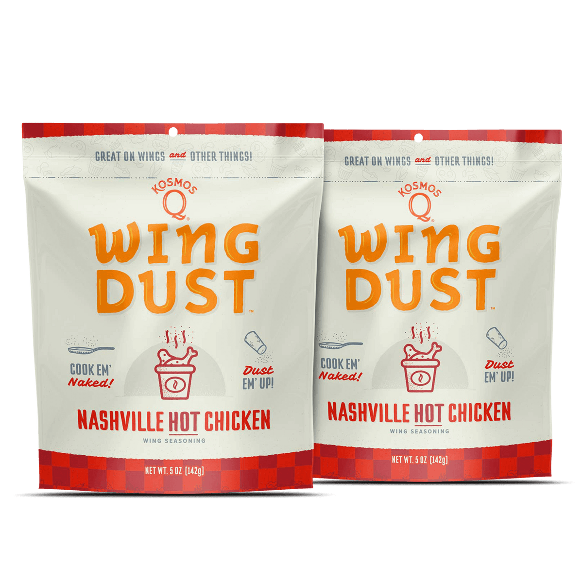 Kosmo's Q Wing Dust™ Two Bags Nashville Hot Wing Seasoning
